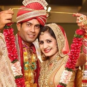 Newly married Jain couple